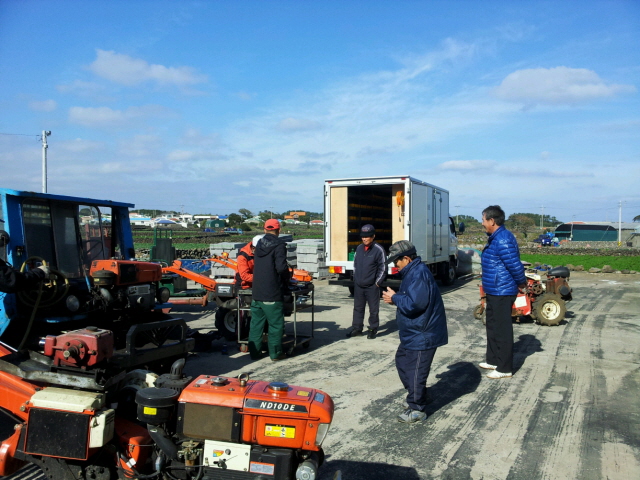 희망나눔봉사단 11월중 농기계 순회수리 봉사활동 실시
